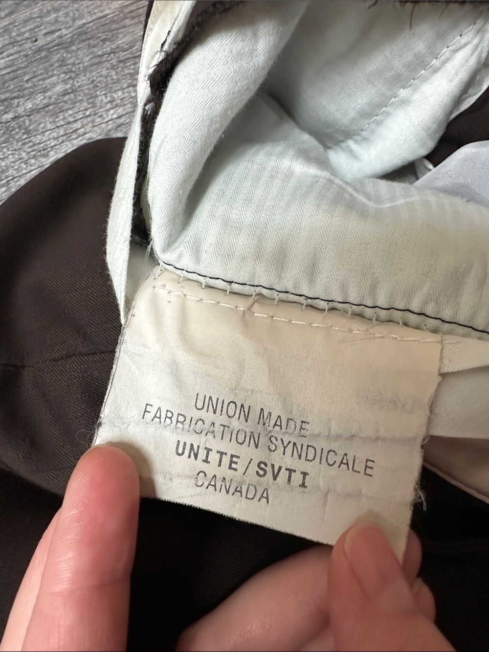 Vintage Union Made Dark Oak Trousers - Picture 8 of 8